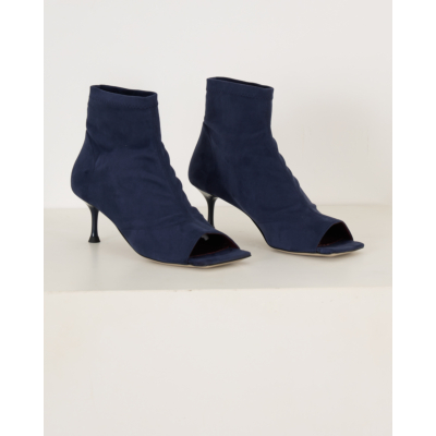 Morobé Luz Enkellaarsje Dark Blu Suede