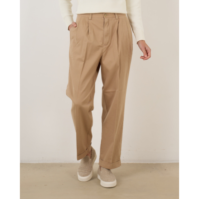 Ralph Lauren Pleated Pantalon Tan