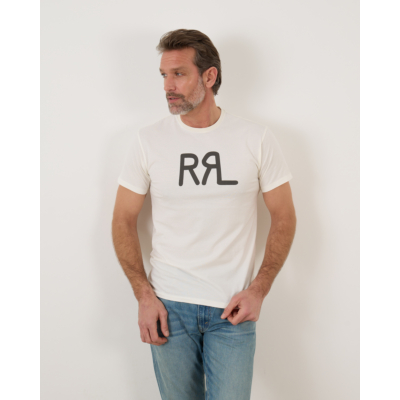 RRL Jersey T-shirt Paper White