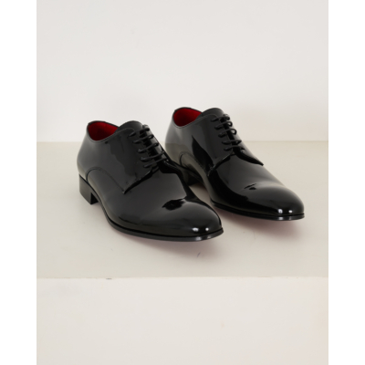 GIORGIO leather Smoking Schoen Zwart