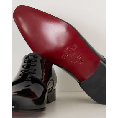 GIORGIO leather Smoking Schoen Zwart
