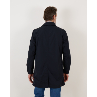 Stone Island Car Coat Micro Twill Navy Blue