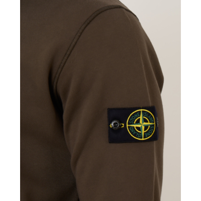 Stone Island Half Zip Sweatshirt Military Green