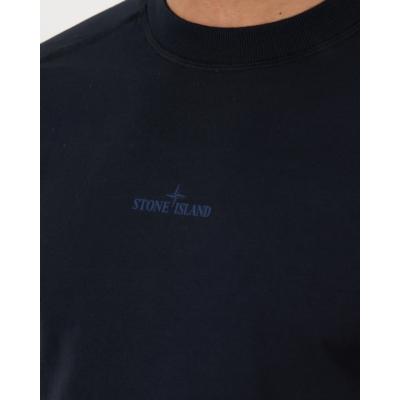 Stone Island T-shirt Print Navy Blue
