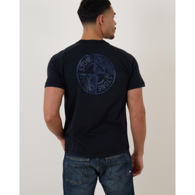 Stone Island T-shirt Print Navy Blue