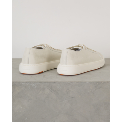 Santoni  Leather Sneaker White