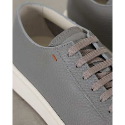 Santoni  Leather Sneaker Grey
