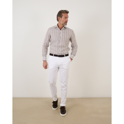 Marco Pescarolo pantalon casual steekzak 6 white