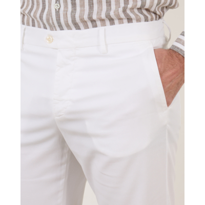 Marco Pescarolo pantalon casual steekzak 6 white