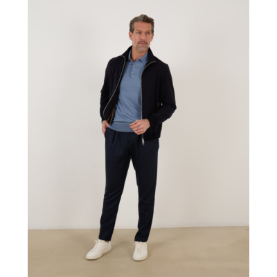 Marco Pescarolo pantalon casual steekzak 8 blue