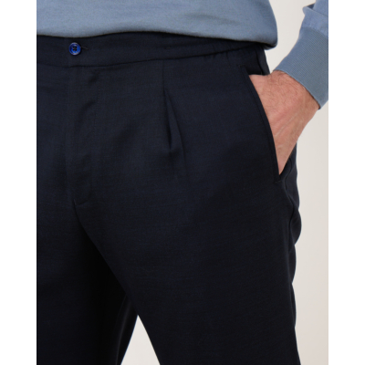 Marco Pescarolo pantalon casual steekzak 8 blue
