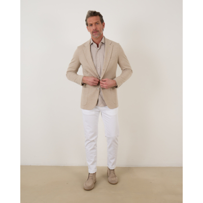 Mandelli casual colbert single breasted 013 beige