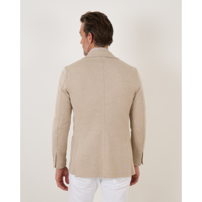 Mandelli casual colbert single breasted 013 beige