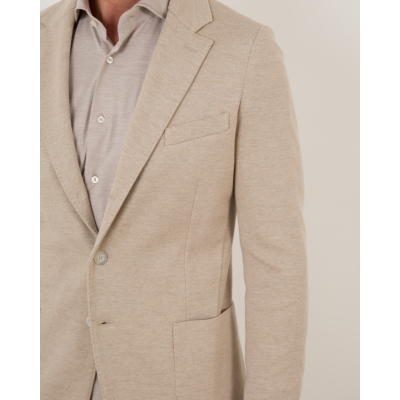 Mandelli casual colbert single breasted 013 beige