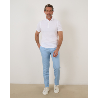 Rota Cotton Linnen Pantalon Bleu