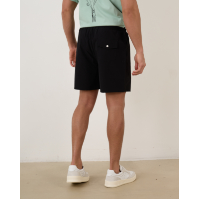 Flâneur Logo Swim Shorts Black