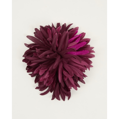 Indress Silk Flower Broch Burgundy