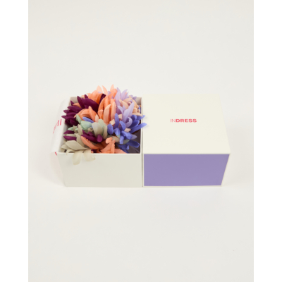 Indress Silk Flower Broch Lavender Stabilo
