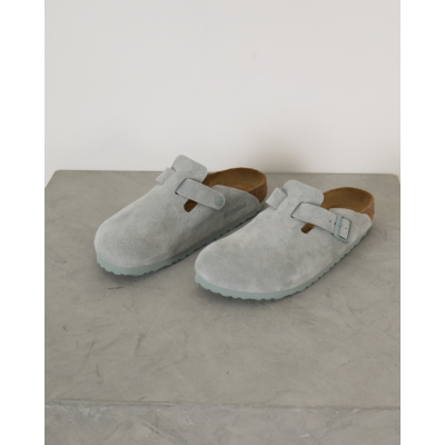 Birkenstock Boston suède instappers Pure Sage