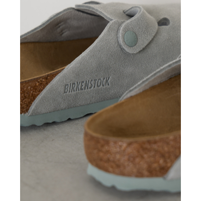 Birkenstock Boston suède Instappers Pure Sage