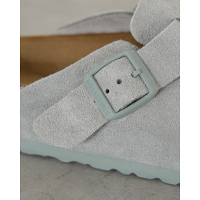 Birkenstock Boston suède Instappers Pure Sage