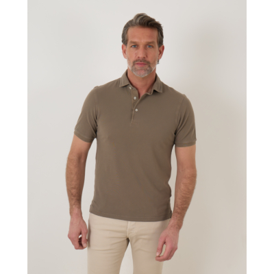 Gran Sasso Piqué Polo Taupe