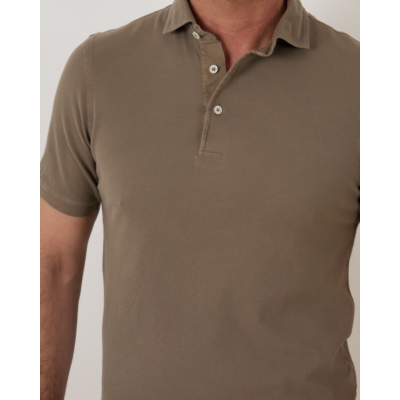 Gran Sasso Piqué Polo Taupe