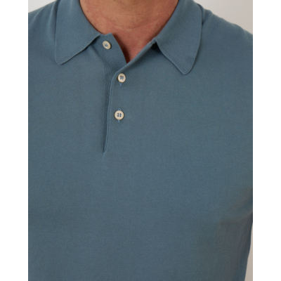 Gran Sasso Fine Knit Polo Green