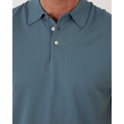 Gran Sasso Fine Knit Polo Green