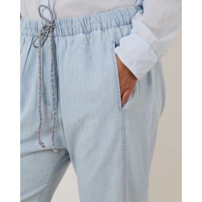 Xírena Pantalon Draper Jeans Blauw