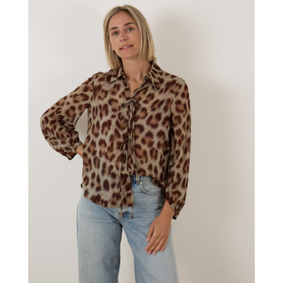 Luisa Cerano Shirt Blouse Animal Print