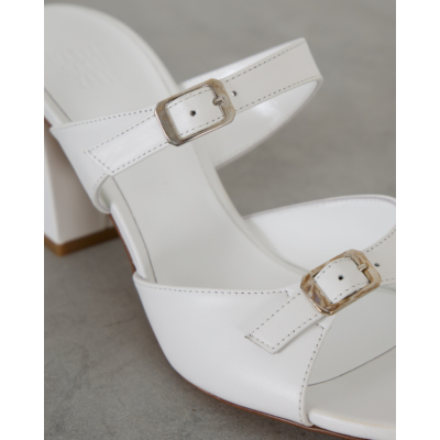 Maryam Nassir Zadeh Una Sandals White