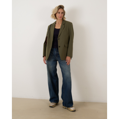 Closed blazer lange mouw dames 681 forest green