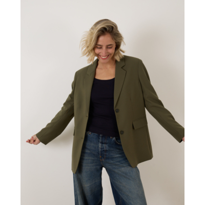 Closed blazer lange mouw dames 681 forest green