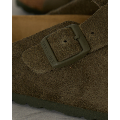 Birkenstock Boston suède instappers Thyme