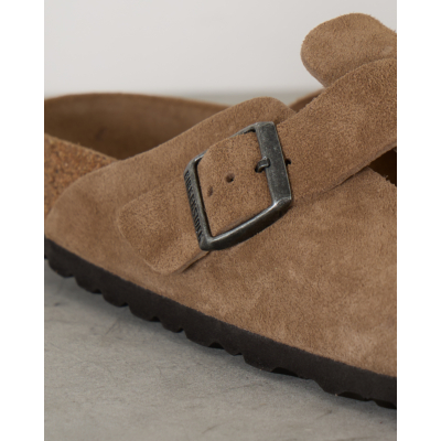 Birkenstock Boston suède instappers Tea Tonal