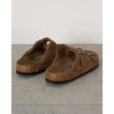 Birkenstock Men Arizona Soft Foedbed Sandalen Dark Tea Tonal