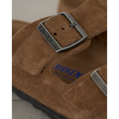 Birkenstock Men Arizona Soft Foedbed Sandalen Dark Tea Tonal