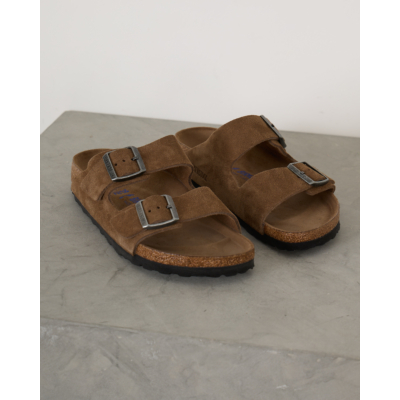 Birkenstock Men Arizona Soft Foedbed Sandalen Dark Tea Tonal