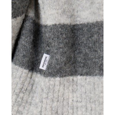 Penn&Ink Jumper Stripe Light Grey