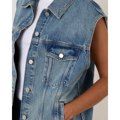 Anine Bing Rory Vest Denim