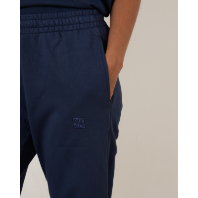 Anine Bing Karter Jogger Framed Monogram Dark Blue