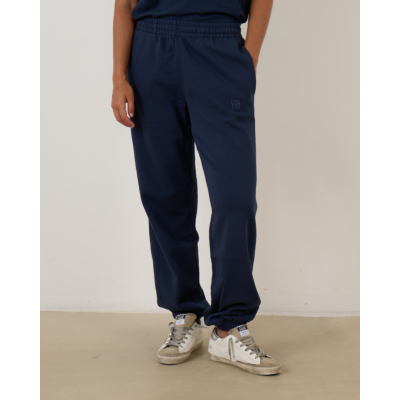 Anine Bing Karter Jogger Framed Monogram Dark Blue