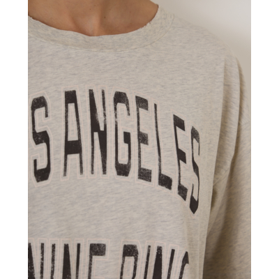 Anine Bing Johnny Crop Tee Grey
