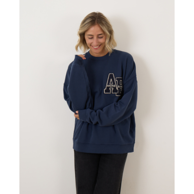 Anine Bing Miles Oversized Sweatshirt Letterman
