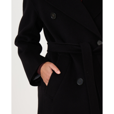 'S Max Mara  Dalila Mantel Black