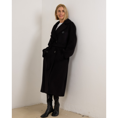 'S Max Mara  Dalila Mantel Black