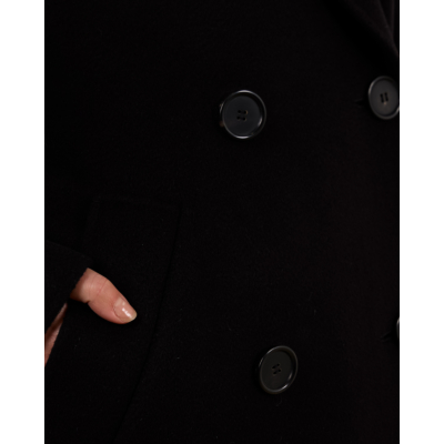 'S Max Mara  Dalila Mantel Black