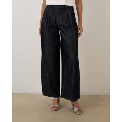 'S Max Mara  pantalon relaxed fit dames 001 blue pulito