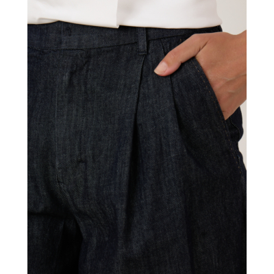 'S Max Mara  pantalon relaxed fit dames 001 blue pulito